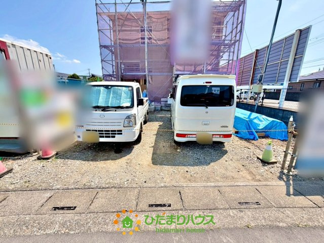 白岡市篠津第3　新築一戸建て　リーブルガーデンの駐車場|2026/7/10　撮影