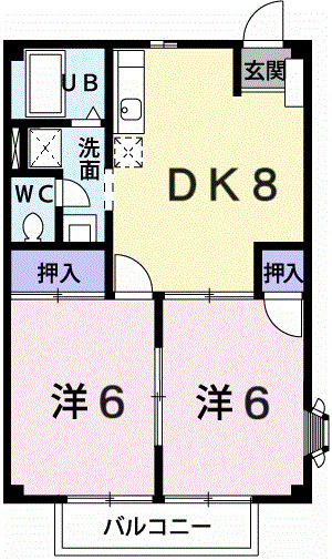 ニューシティＫの間取り|間取図