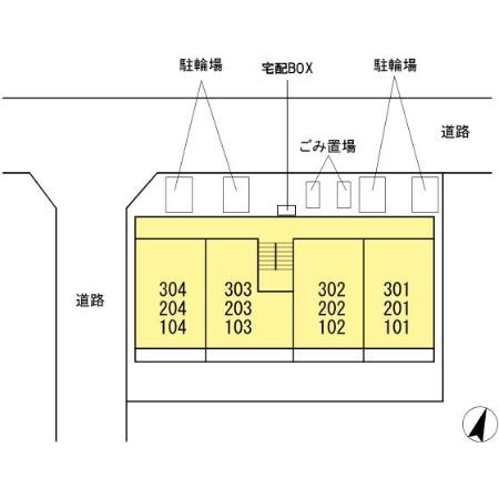 シャルマンパークサイドの区画図