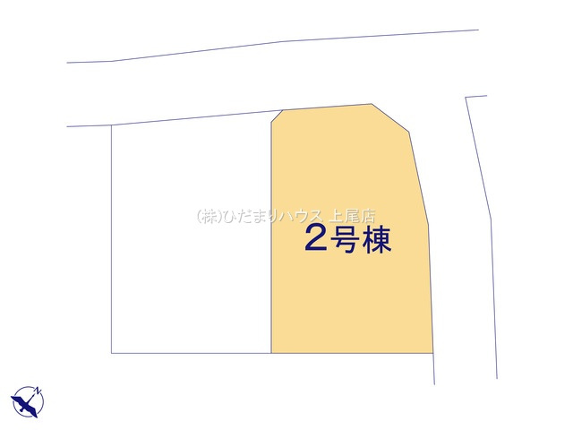 桶川市北1丁目8期　新築戸建　ブルーミング02の区画図
