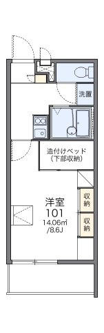 広島市佐伯区五日市中央５丁目の賃貸マンションの間取り|画像2