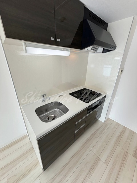 川崎市中原区上平間の賃貸マンションのキッチン|ガス3口システムキッチン♪※同物件別部屋