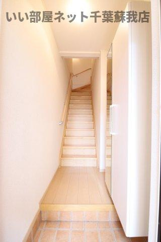 サンハイツの玄関|明るい玄関です