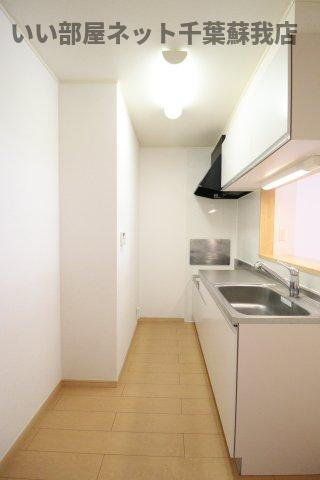 サンハイツのキッチン|コンパクトなキッチンで掃除もラクラク