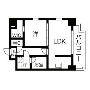 La ciudad博多駅南の間取り