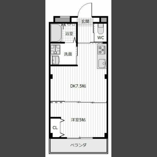 【間取り】 | ピース・スクエア八万Ⅱ B　