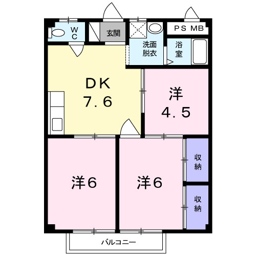 【間取り】 | シティハイツヤマキチ