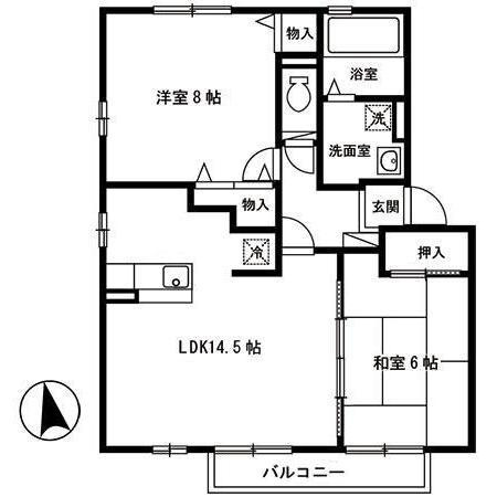 リビングタウン向中野　Ｃの間取り