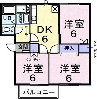 【間取り】 | ハビテーション長通Ａ