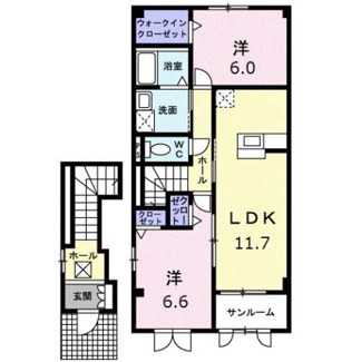 【間取り】 | ベル　コリーヌ　Ａ