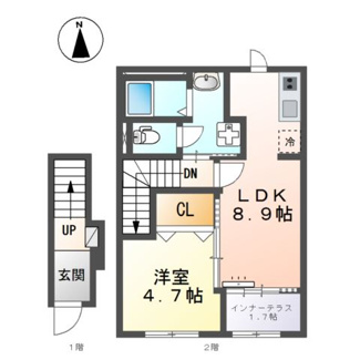 【間取り】 | (仮称)スターテラスⅡ南田町