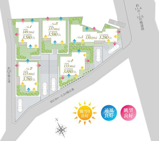 旭区川井本町　新築戸建て　第5の区画図
