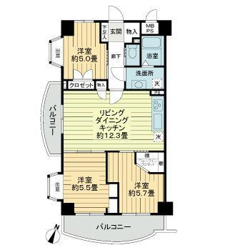 ビューハイツ高山の間取り