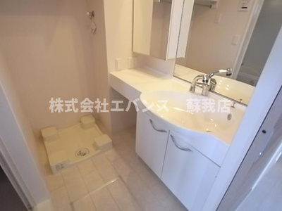 【洗面所】 | メゾンドボヌール | 使いやすい洗面所です