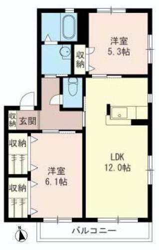 【間取り】 | シャンリジエールＢ　ShaMaison