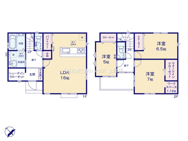 西区土屋9期　新築戸建　グラファーレ01の間取り