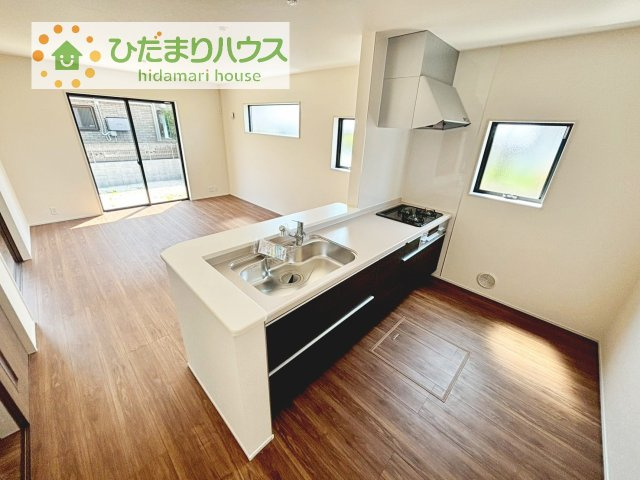 【キッチン】 | 第3土浦市並木　新築戸建 | 料理をしながらでも、ご家族との会話を楽しめる対面式キッチン♪