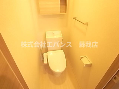 【トイレ】 | コンフォール古市場 ANNEX | 落ち着いた色調のトイレです