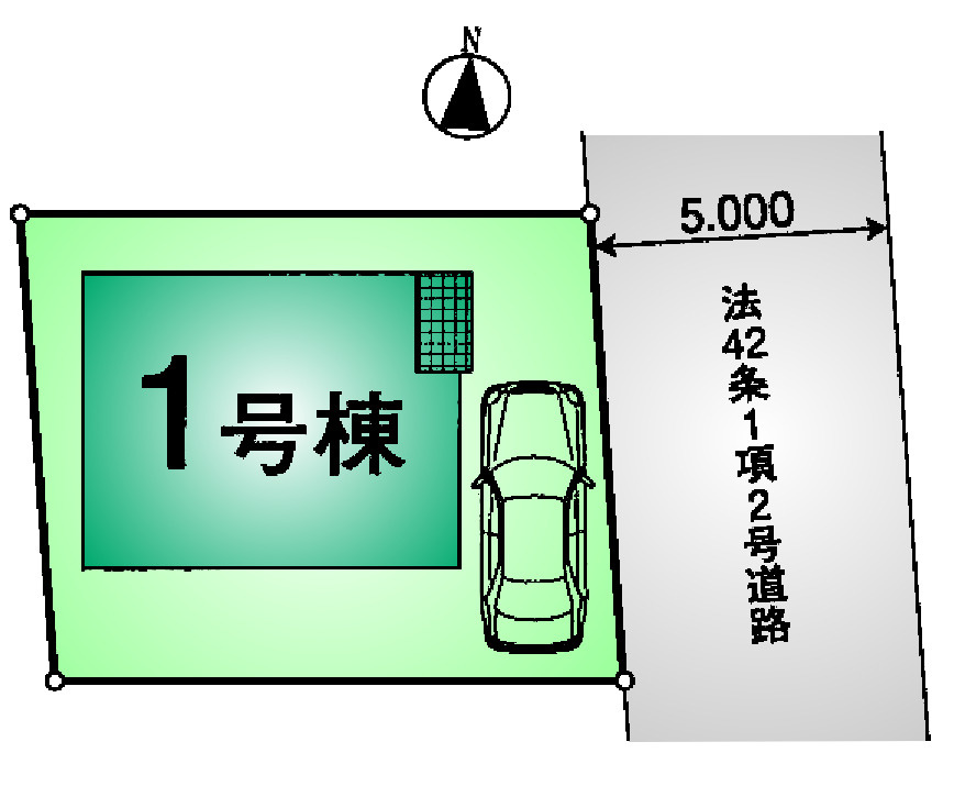 府中市西府町4丁目　南武線　谷保駅　新築戸建の区画図
