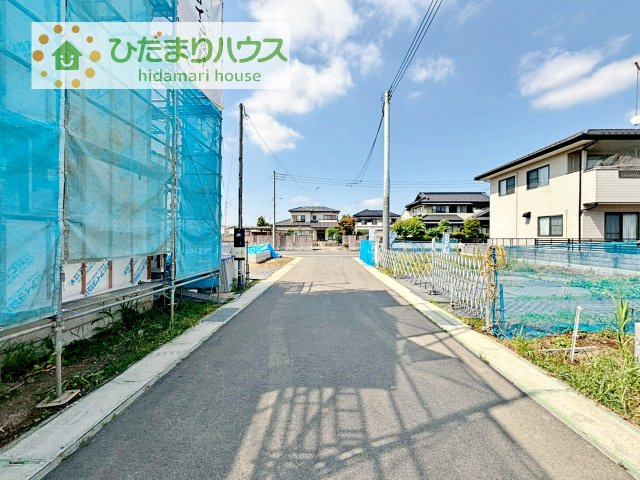 【前面道路含む現地写真】 | 筑西市市野辺25-P1　新築戸建　2号棟 | 5/15撮影