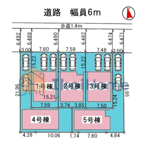 神戸市西区王塚台６丁目　全５棟　2号棟　新築戸建のその他|【ホームページに現地動画掲載中】●年中無休：当日予約可●前面道路幅員6ｍ！入出庫の際も楽々安心！