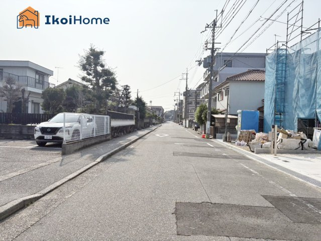 神戸市西区王塚台６丁目　全５棟　2号棟　新築戸建の前面道路含む現地写真|【ホームページに現地動画掲載中】●年中無休：当日予約可●前面道路幅員6ｍ！平日や夜間もご案内可能！