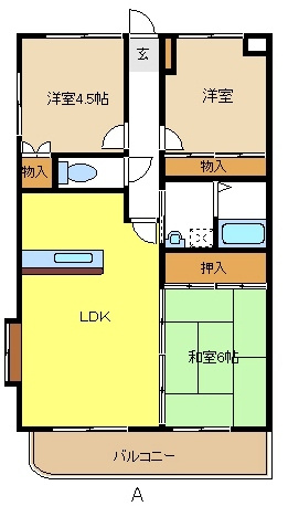 極楽館５８６の間取り