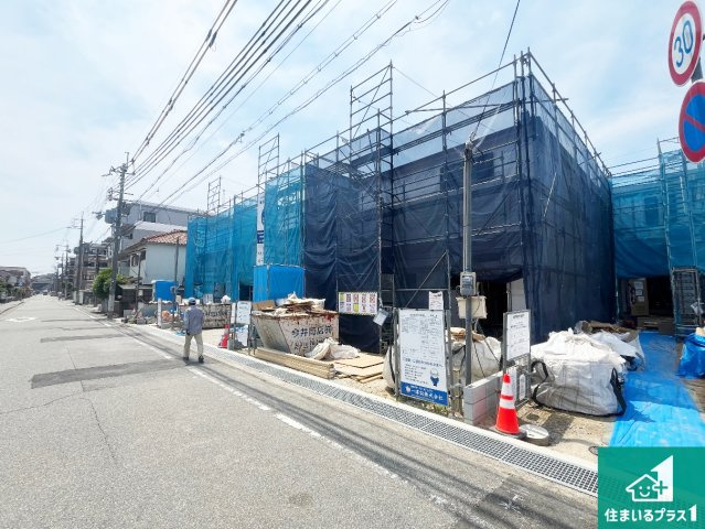神戸市西区王塚台　第9期　新築一戸建ての前面道路含む現地写真|周辺は落ち着いた街並みの住宅地！子育てがしやすい住環境です！まだ未完成ですが、現地でしかわからない事もございます。是非一度ご覧ください。