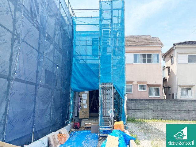 神戸市西区王塚台　第9期　新築一戸建ての外観|周辺は落ち着いた街並みの住宅地！子育てがしやすい住環境です！まだ未完成ですが、現地でしかわからない事もございます。是非一度ご覧ください。