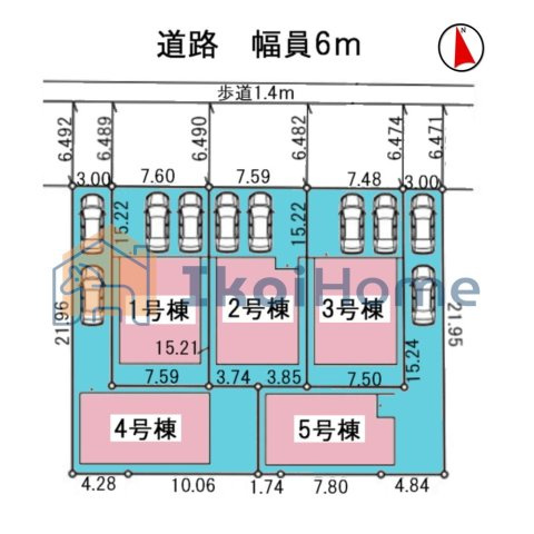 神戸市西区王塚台６丁目　全５棟　4号棟　新築戸建のその他|【ホームページに現地動画掲載中】●年中無休：当日予約可●前面道路幅員6ｍ！入出庫の際も楽々安心！
