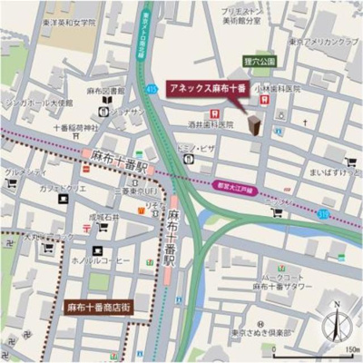 【地図】 | アネックス麻布十番