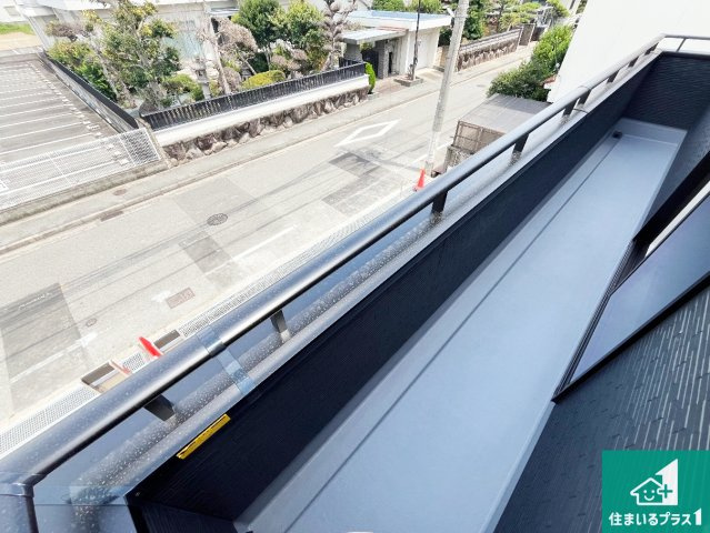 神戸市西区王塚台　第9期　新築一戸建てのバルコニー|ワイドバルコニーは洗濯物を干すスペースが広いのでご家族が多くても安心！