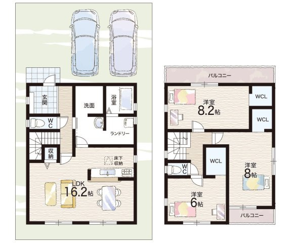 神戸市西区王塚台　第9期　新築一戸建ての間取り|３号地