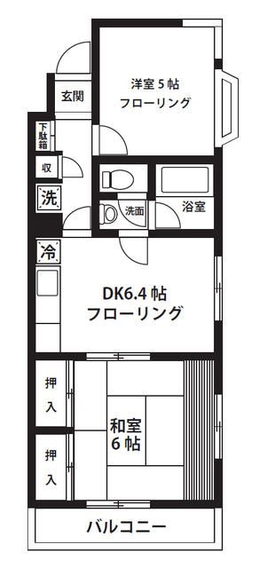 調布市調布ケ丘４丁目の賃貸マンションの間取り