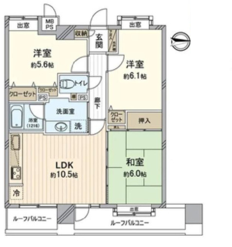 ライオンズプラザ西所沢　中古マンションの間取り|令和8年5月27日撮影。