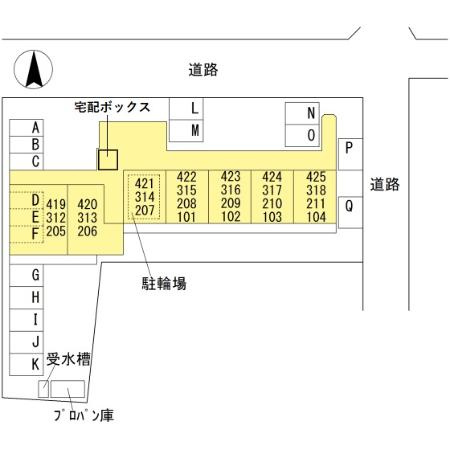 柚の木マンションの区画図