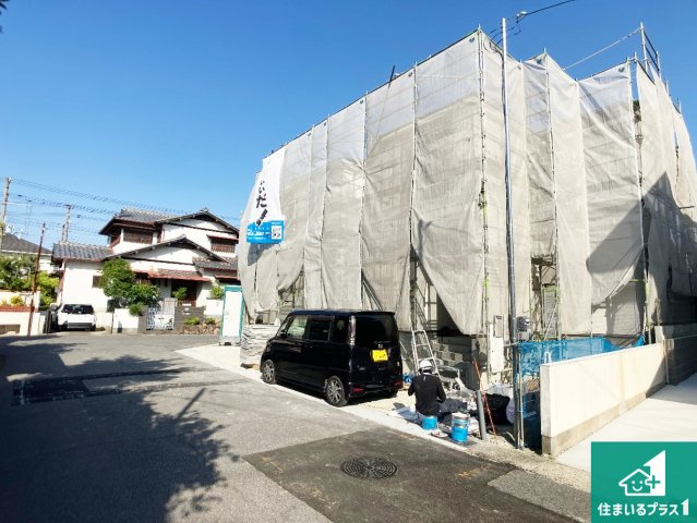 神戸市垂水区桃山台　新築一戸建ての外観|現在の進捗状況です！順調に作業進行中、完成が待ち遠しいです！詳細の間取り等、お気軽にお問い合わせください！