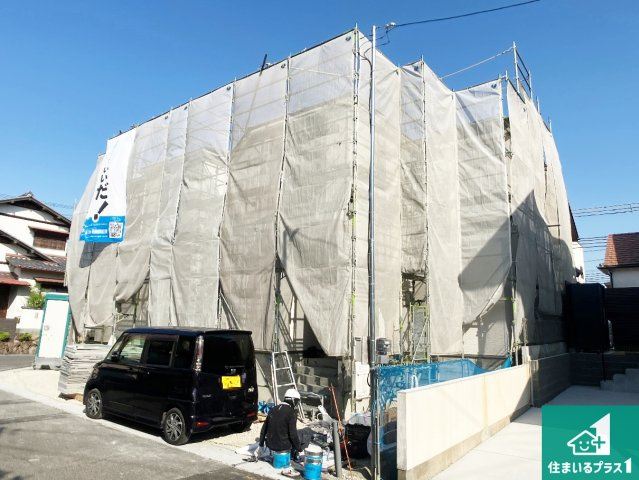 神戸市垂水区桃山台　新築一戸建ての外観|現在の進捗状況です！順調に作業進行中、完成が待ち遠しいです！詳細の間取り等、お気軽にお問い合わせください！