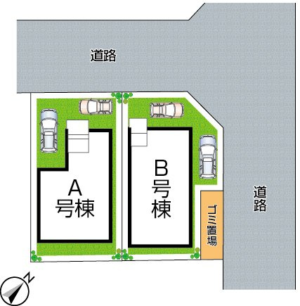 神戸市垂水区桃山台　新築一戸建ての区画図|全2区画