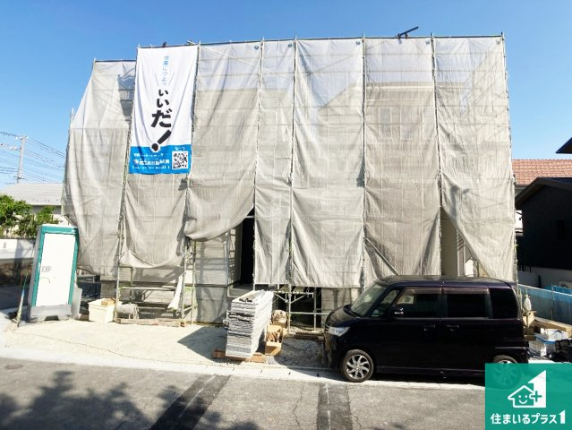 神戸市垂水区桃山台　新築一戸建ての外観|現在の進捗状況です！順調に作業進行中、完成が待ち遠しいです！詳細の間取り等、お気軽にお問い合わせください！