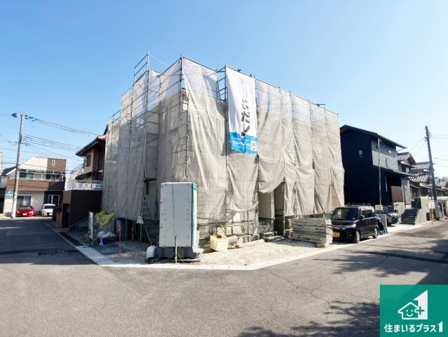 神戸市垂水区桃山台　新築一戸建ての前面道路含む現地写真|周辺は落ち着いた街並みの住宅地！子育てがしやすい住環境です！まだ未完成ですが、現地でしかわからない事もございます。是非一度ご覧ください。