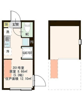 【間取り】 | アルブル小岩 | 間取りです。