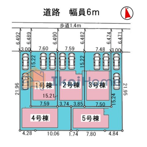 神戸市西区王塚台６丁目　全５棟　5号棟　新築戸建のその他|【ホームページに現地動画掲載中】●年中無休：当日予約可●前面道路幅員6ｍ！入出庫の際も楽々安心！