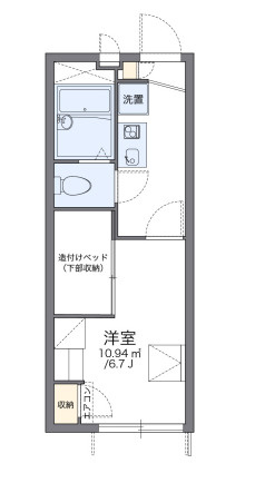 レオパレスシルク立花の間取り