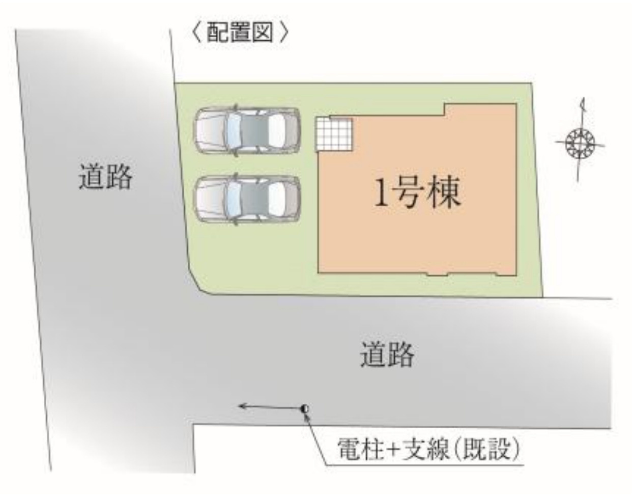 横浜市瀬谷区阿久和西2丁目 新築戸建て【仲介手数料無料】カースペース2台の区画図