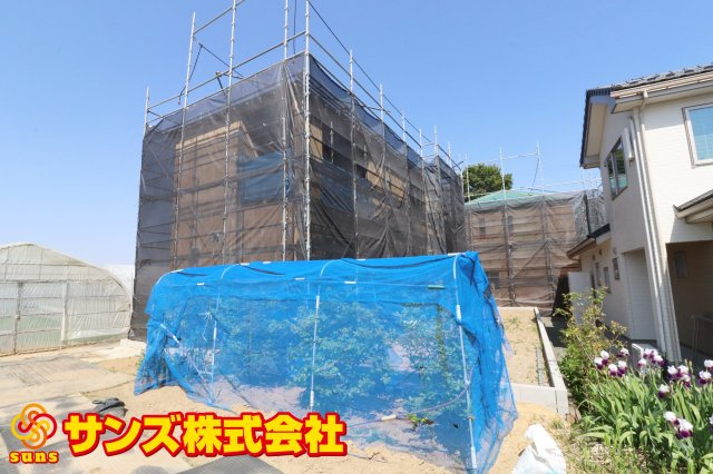 大玉村玉井字町　　　　１号棟　　　玉井小学校、大玉中学区の外観|南西側から見た外観
