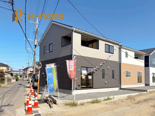 土浦市中村南第11　新築戸建て　1号棟の外観|ご予約を頂ければ、『平日』はもちろん『早朝』や『夜間』もご見学可能です♪お気軽にお申し付けください♪