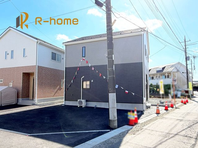 土浦市中村南第11　新築戸建て　1号棟の外観|建物完成いたしました！ご予約で『平日』や『夕方』などでもご見学可能です！