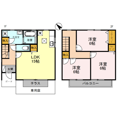 エステリーオA棟の間取り