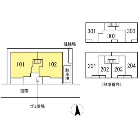 ノエル高砂の区画図